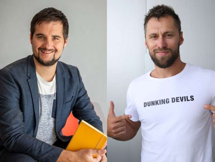 Domen Rozman in Marko Knafelc, šefa skupine Dunking Devils: Podirali bomo Guinnessove rekorde