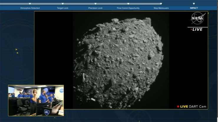Kot v filmu, Nasa uspešno zadela asteroid s sondo DART