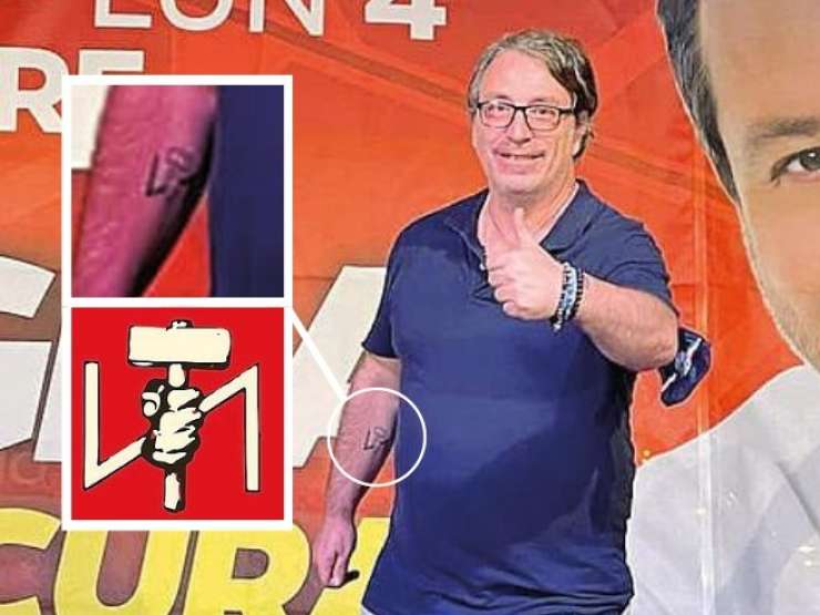 V Italiji škandal zaradi neonacistične tetovaže na roki vodje Lige v Bologni