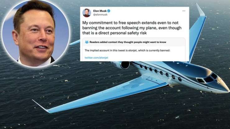 Zagovornik svobode govora Elon Musk zaprl twitter račun, ki je sledil letom njegovega letala