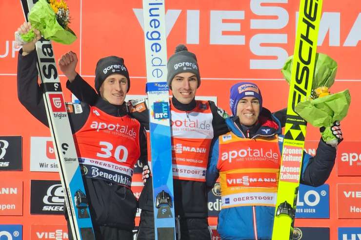 Dvojna slovenska zmaga v Oberstdorfu, Zajc prvi, Peter Prevc drugi