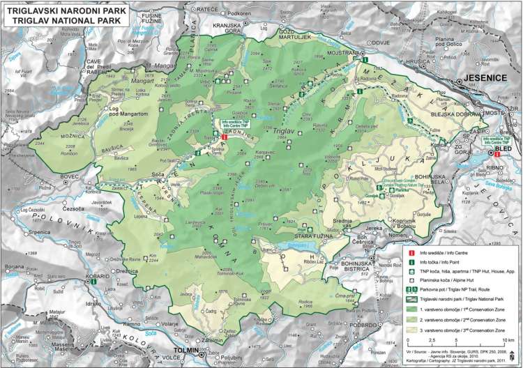 Območje Triglavskega narodnega parka.