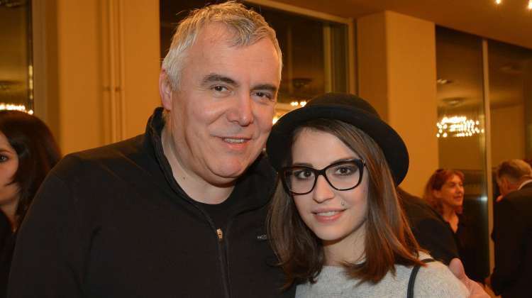 Zoran Predin in  njegova hči Zarja Predin.