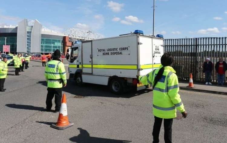 bomb old trafford