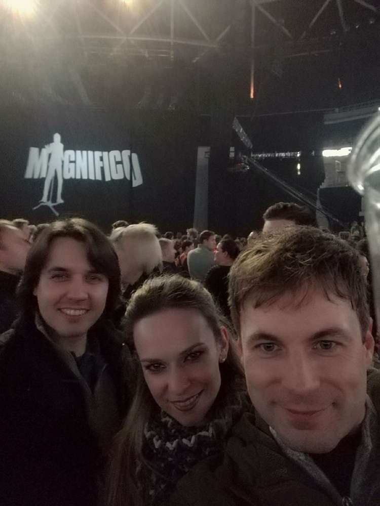 Ylenia Zobec in Tadej Mihelič sta nedavno uživala v razprodanih Stožicah na Magnificovem koncertu.