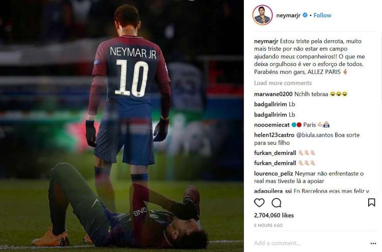 neymar instagram