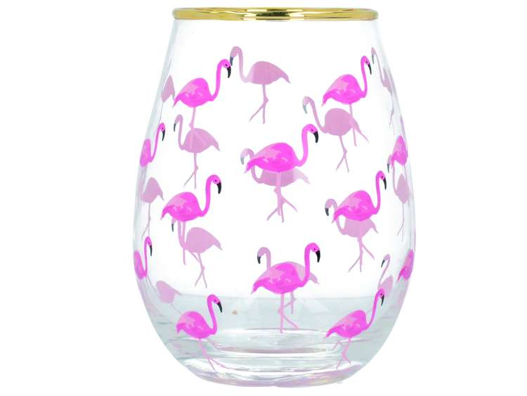 d Creative Tops Ava & I Flamingos Stemless Wine Glass.jpg