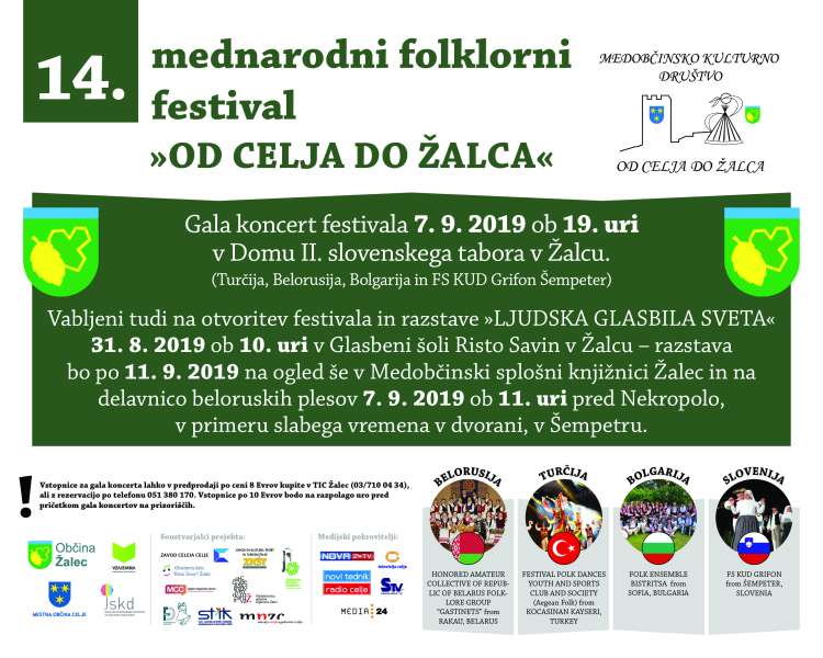 Od Celja do Žalca, mednarodni folklorni festival