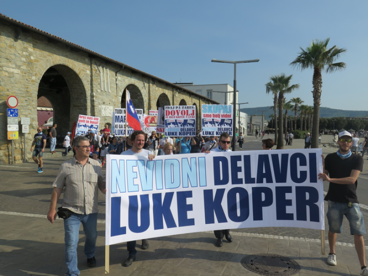 Luka Koper, protesti