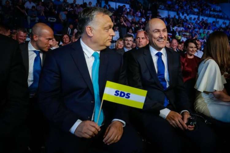 V depeši ni omembe finančnih injekcij za medije SDS iz kroga madžarskega predsednika Viktorja Orbana.