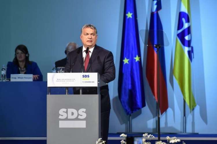 Na majskem kongresu SDS v Mariboru je zbrane nagovoril tudi madžarski predsednik vlade Viktor Orban.