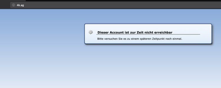 Kmalu po stečaju Adrie Airways je spletna stran nemškega sklada prenehala delovati.