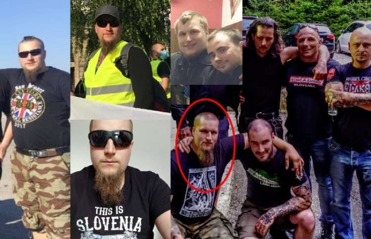 Neznanec z brado, ki je med shodom navijal sireno, na Facebooku uporablja vzdevek Lipe Podlipnik. Sodeč po fotografijah gre za višje rangiranega člana, ki ga lahko povežemo z brati iz Blood & Honour neonacistov.