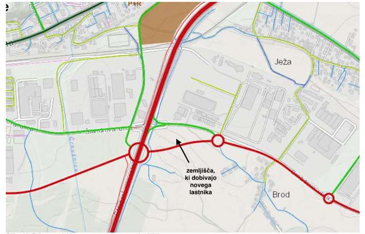 V prihodnjih letih bodo Črnuče dobile novo cesto, ki bo potekala vzporedno s Šlandrovo ulico.