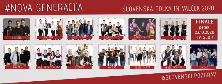 Finalisti Slovenska polka in valček 2020.