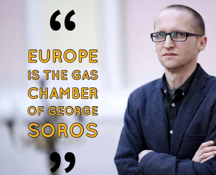 “Evropa je za Georga Sorosa plinska komora,” je ministrski pooblaščenec Demeter Szilárd dejal o madžarsko-ameriškem milijarderju, ki je sovražnik številka ena Orbanove oblasti.