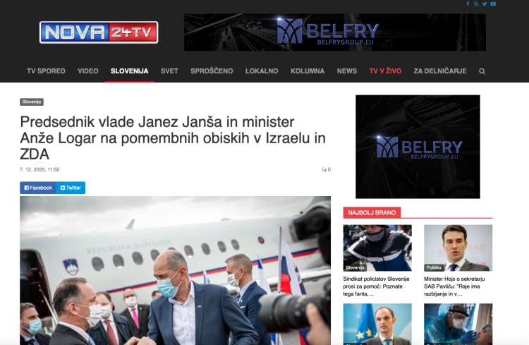 Podjetje Belfry, ki v Sloveniji ne posluje, je eden glavnih oglaševalcev na strankarskih medijih SDS.