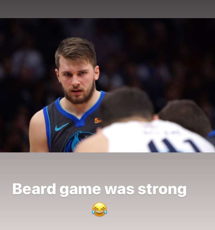 luka doncic beard game