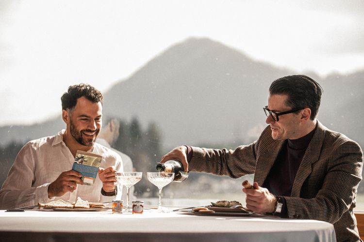 Skupno veselje Jureta Godlerja in Davida Urankarja - golf.