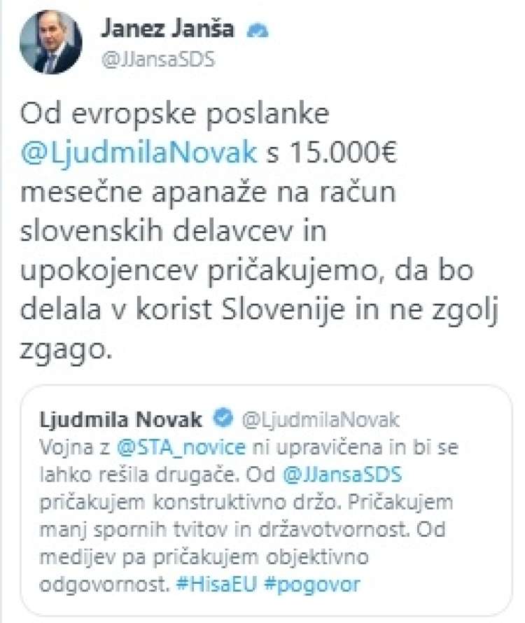 tvit janša