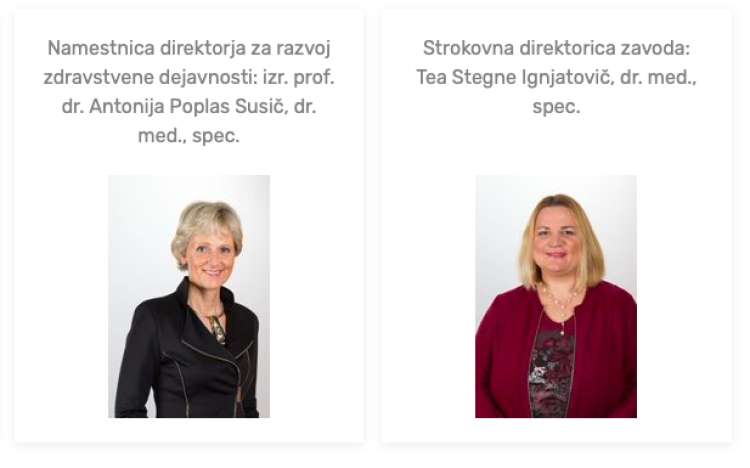 Zdravstveni dom Ljubljana zaradi skorajšnje upokojitve Rudija Dolšaka dejansko vodi Tea Stegne Ignjatovič. Najverjetnejša nova direktorica bo Antonija Poplas Susič.