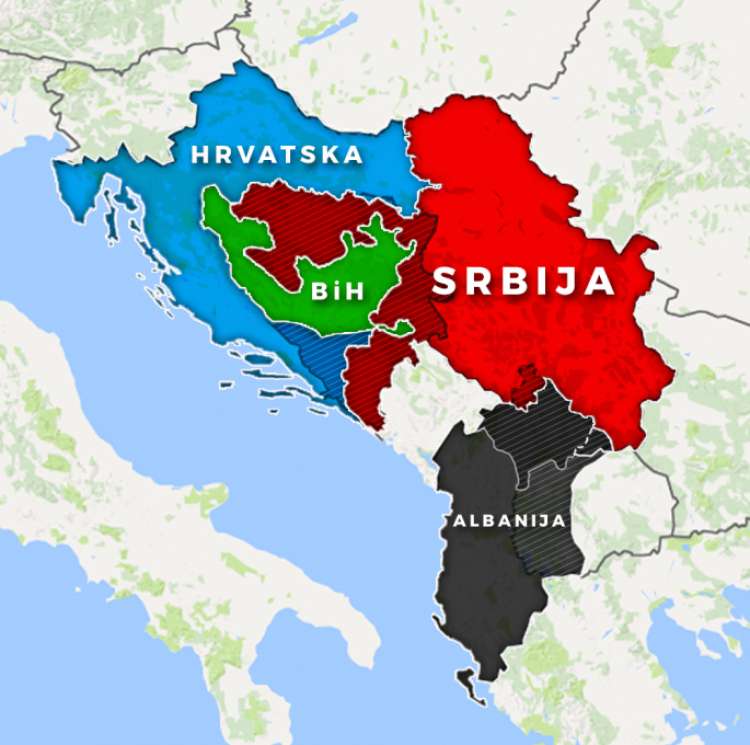 Eden od makedonskih medijev je pred dnevi objavil nov zemljevid zahodnega Balkana po predlogih iz "non-paperja". Dokument sicer ne predvideva, da bi se k Albaniji pripojila tudi zahodni del Severne Makedonije ter območje Preševa in Bujanovca na jugu Srbije.