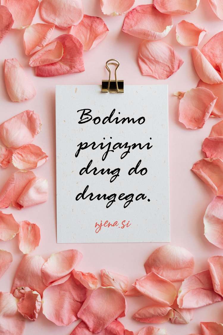 Pet vaj za več prijaznosti.