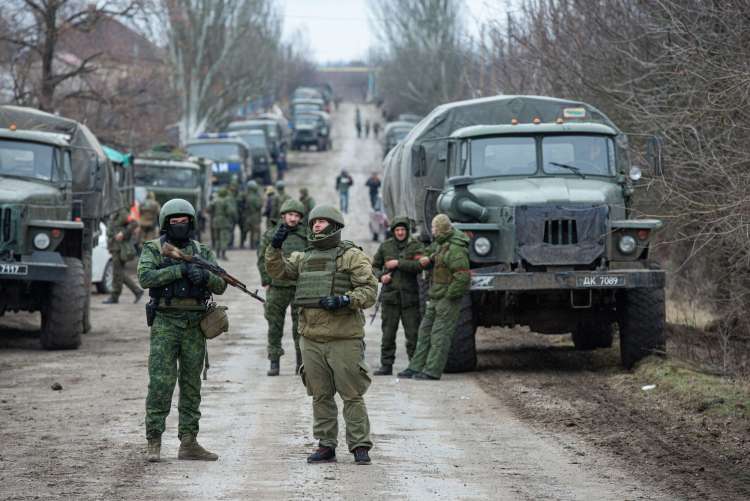 Ruski vojaki v Ukrajini.