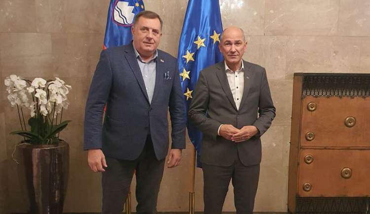 Milorad Dodik in Janez Janša sta spletla zelo tesne vezi.