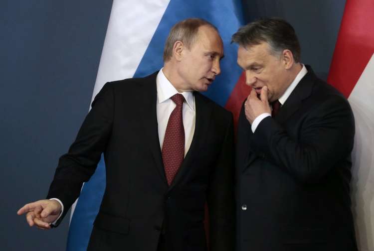 Vladimir Putin in Viktor Orban sta velika zaveznika.