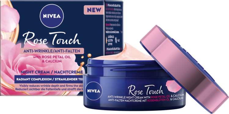 NIVEA Rose Touch anti age nočna krema