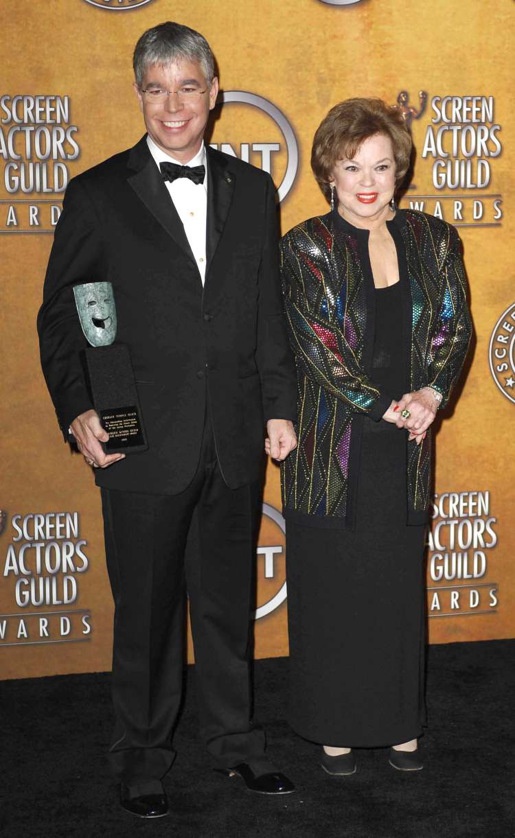 Shirley Temple s svojim sinom Charlesom leta 2006