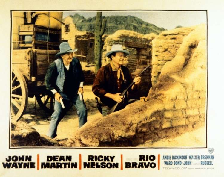 V Rio Bravo z Johnom Wayneom.
