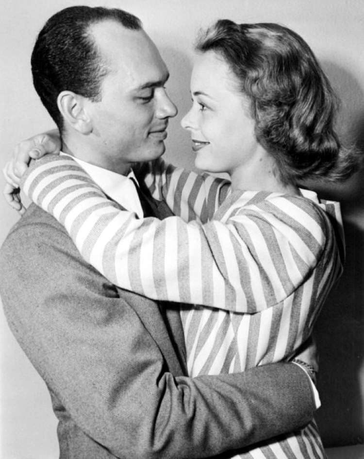 S prvo ženo Virginio Gilmore leta 1944, ko se je uveljavljal kot igralec in režiser.