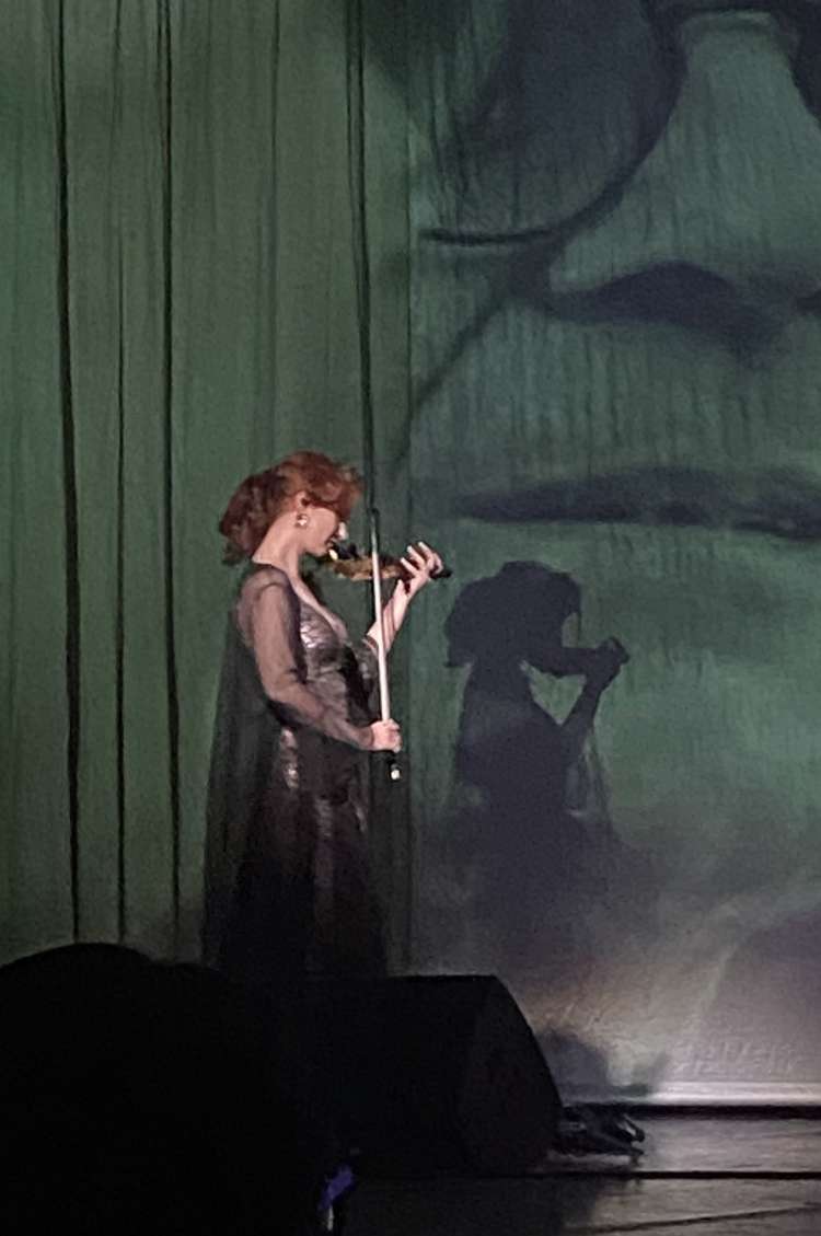 Vhunska glasbenica Nina Pečar je z digitalnim zvokom violine pospremila zadnjo skladbo Parallel Mirr
