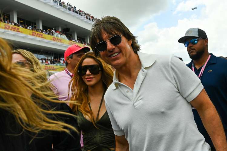 Tom in Shakira sta se 7. maja 2023 udeležila dirke za veliko nagrado formule 1 v Miamiju na mednarod