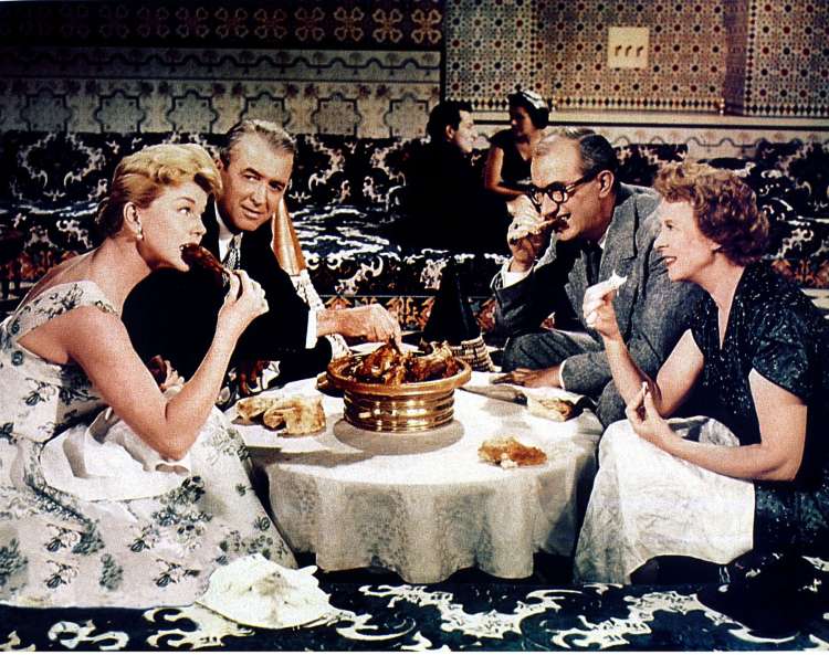 Z Jamesom Stewartom v Hitchcockovem filmu Mož ki je vedel preveč (1956).