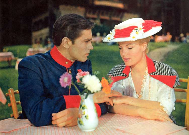 Z Romy Schneider v filmu Christine (1958).