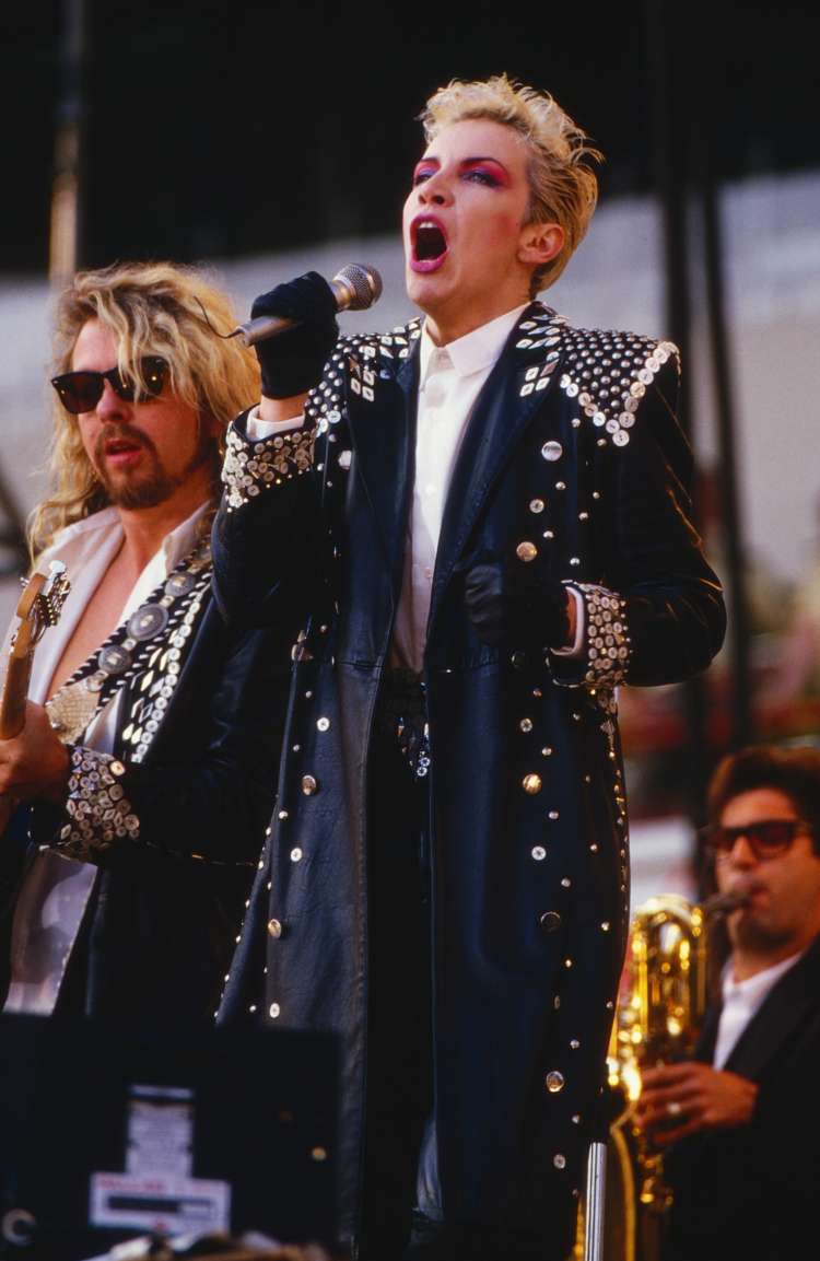 Dave in Annie na koncertu v Nemčiji 1987.