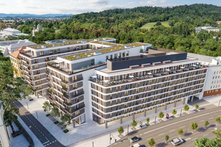 V luksuzni soseski Schellenburg bo skupno 125 stanovanj in 276 parkirišč.