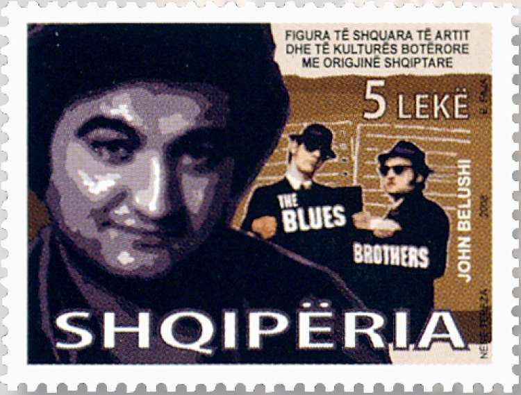 Njegovemu liku in delu se je 2008 z znamko poklonila tudi pradomovina Albanija.