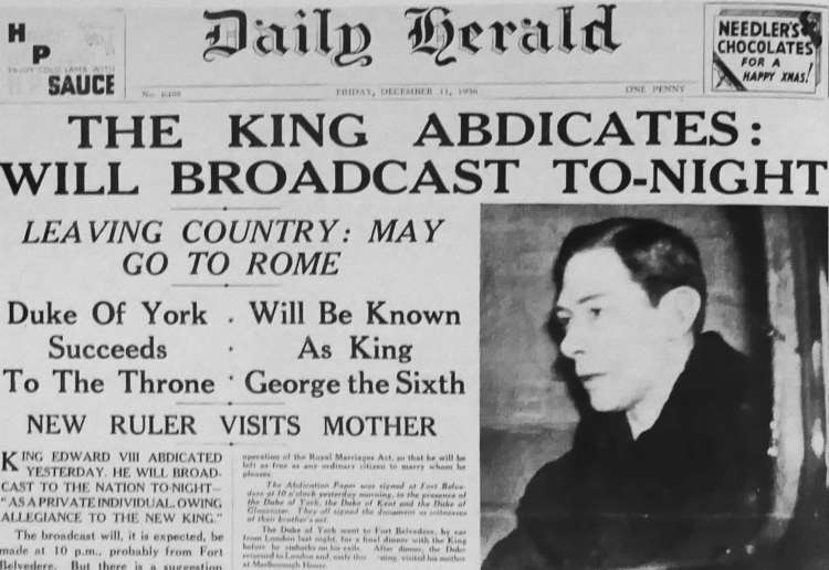 Novica o kralju, ki se je odločil abdicirati, je zaobšla ves svet.
