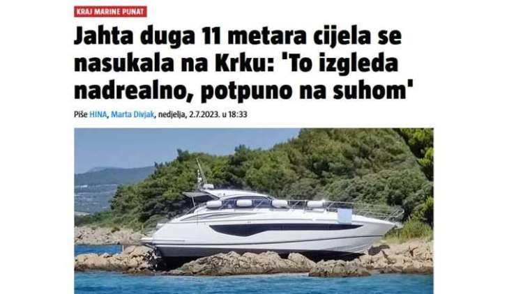 Tomaž Ročnik se je julija lani znašel tudi pod lupo tuje javnosti. Takrat je namreč z milijon evrov vredno jahto nasedel pred marino Punat na otoku Krk.