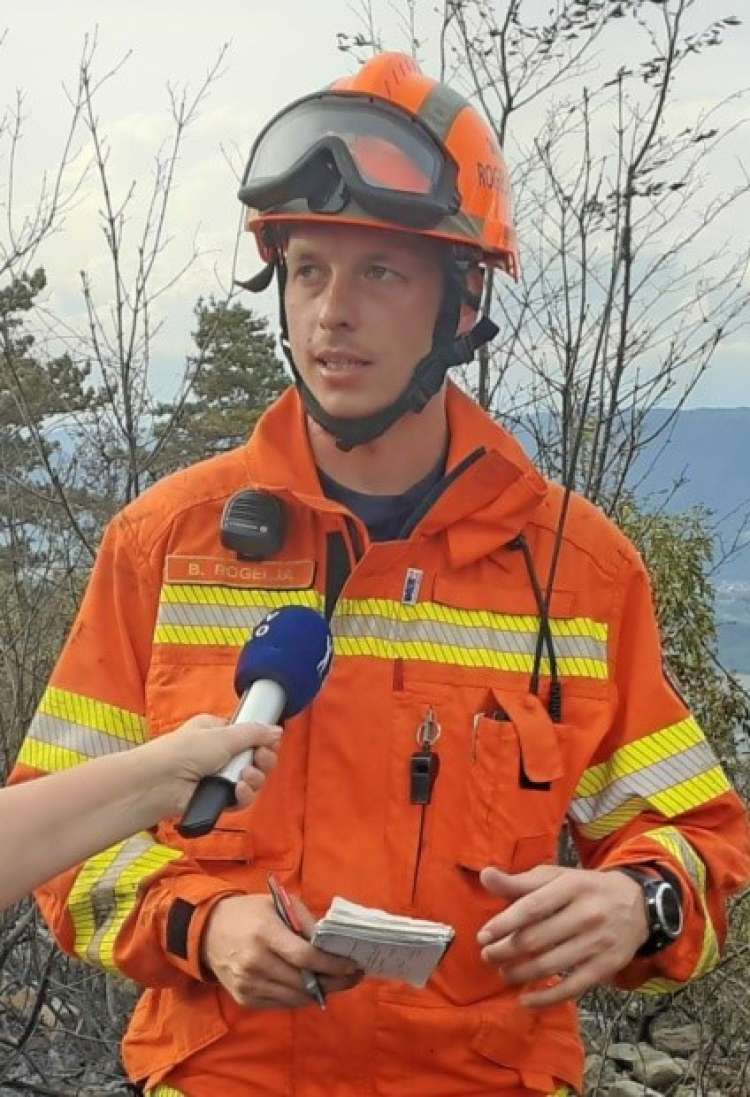 Blaž Rogelja, vodja gašenja zadnjega velikega požara na Krasu