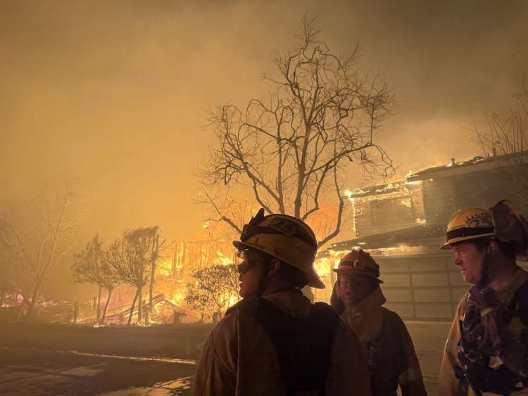 pozar, los-angeles, kalifornija