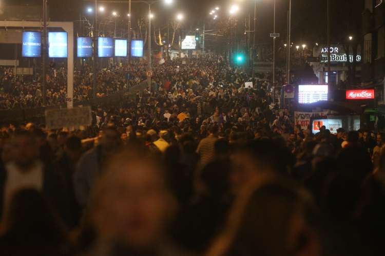 Srbija Beograd protest