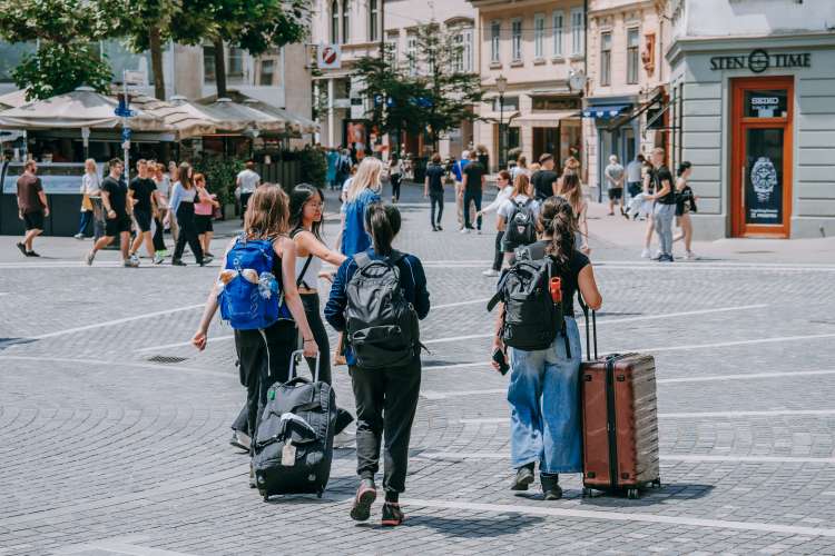 turisti, ljubljana