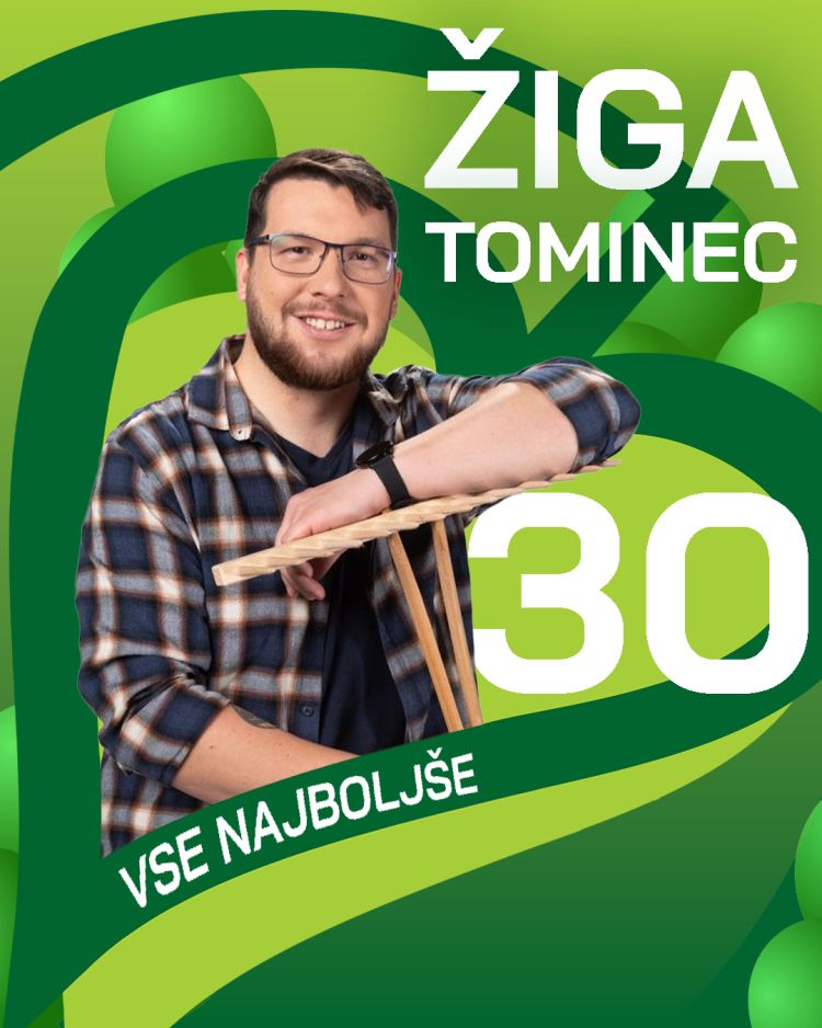 Žiga Tominec jih praznuje 30.
