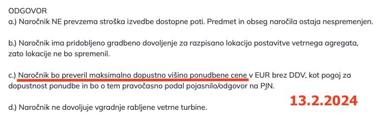 DEM 13.2.2024 - odgovor, da bodo preverili