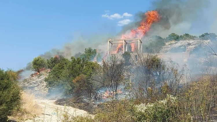 vransko-jezero, pozar